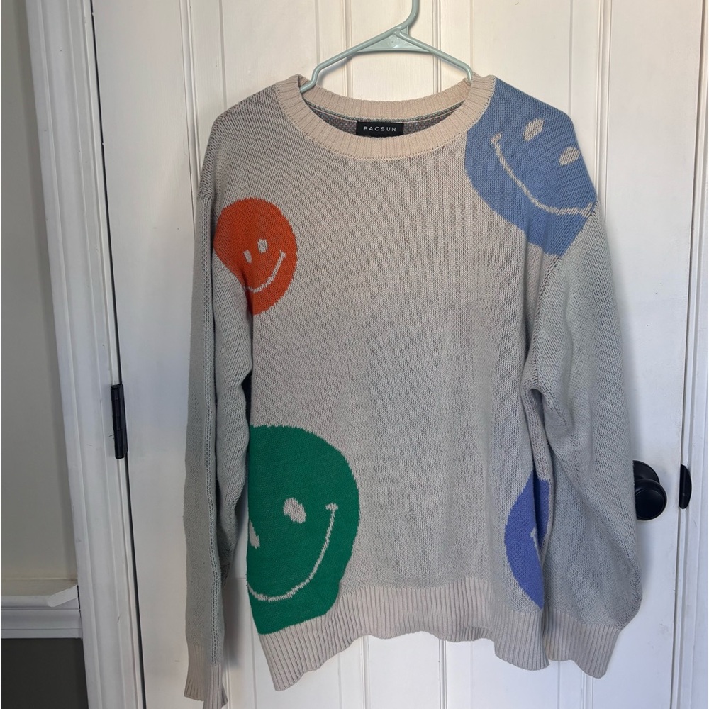 PAC SUN Smiley Face Sweater